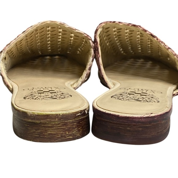 Vince Camuto Pandie Woven Leather Slide Mules Women's Size 6 - Picture 6 of 12